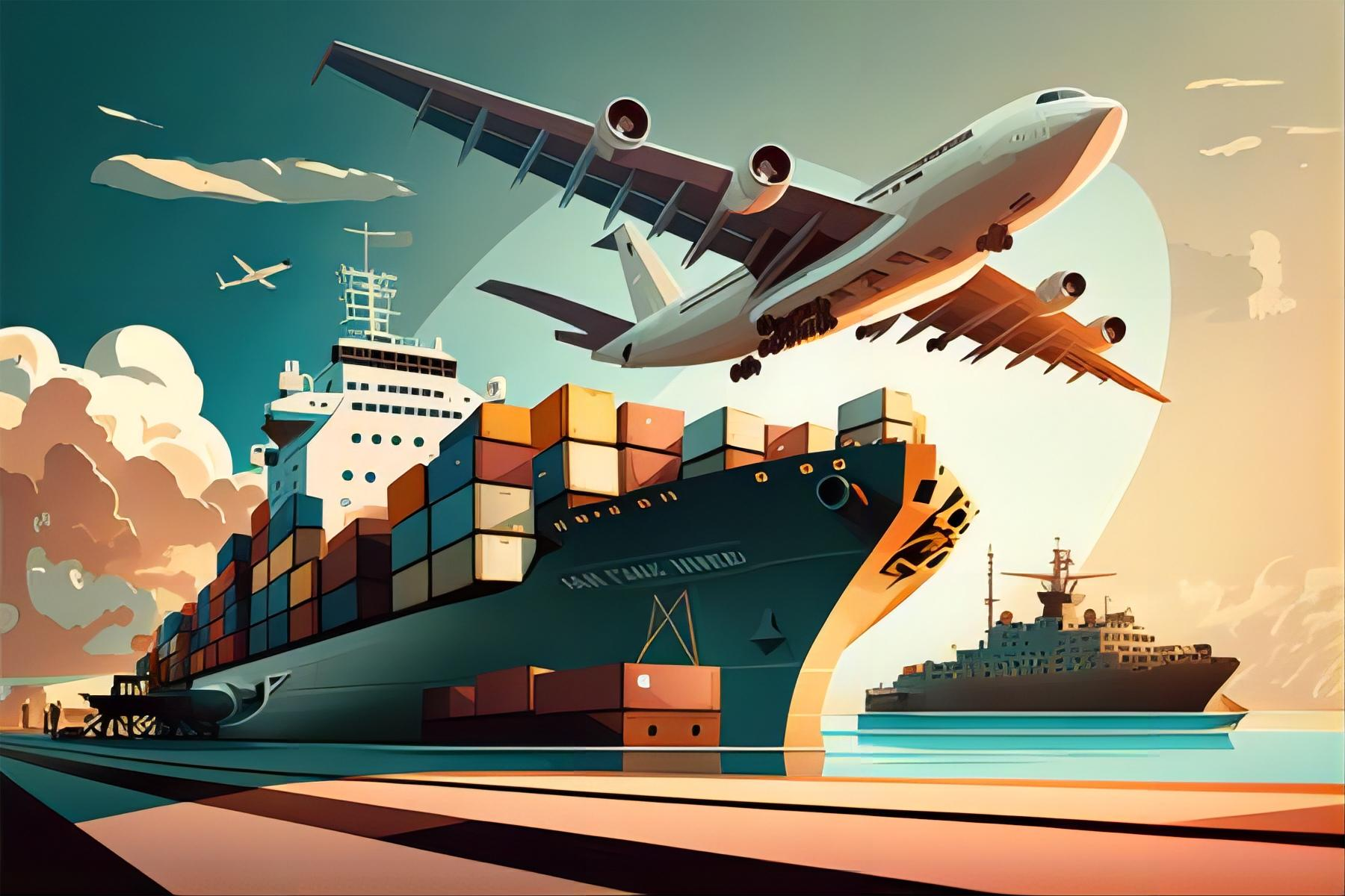 Comparison table showing different shipping methods from China for small businesses