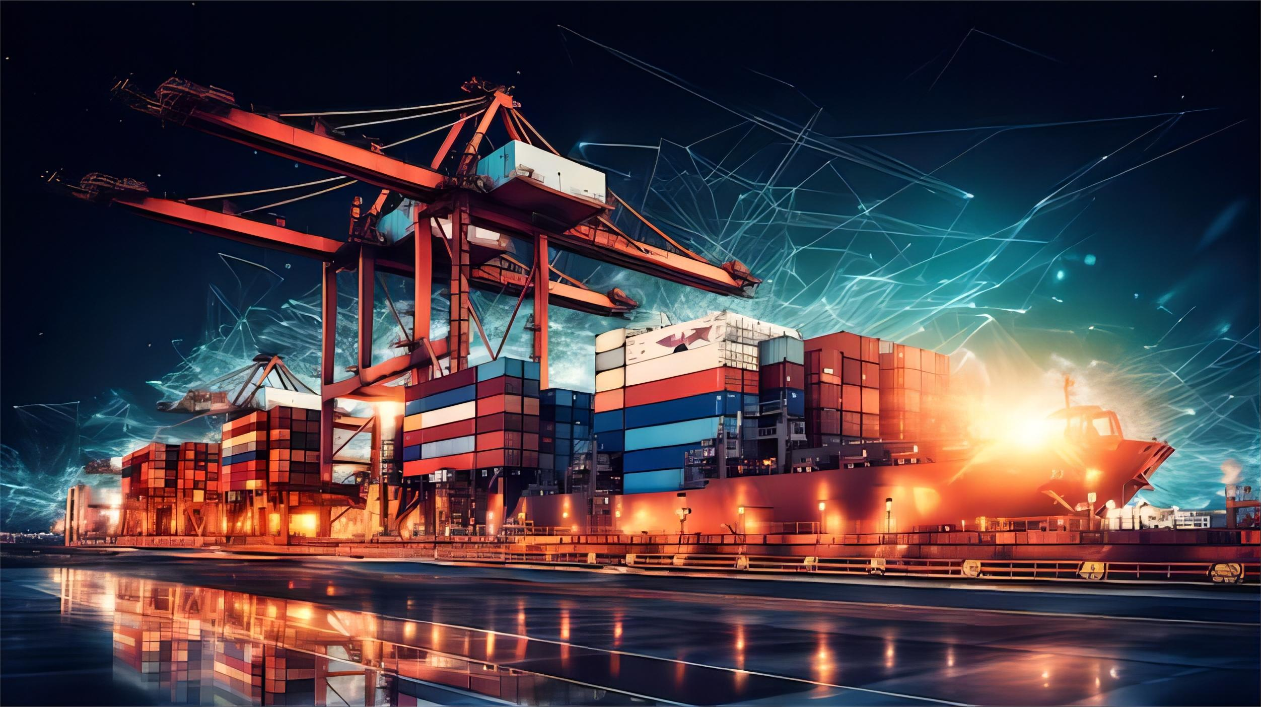 Logistics team handling cargo for Amazon FBA shipping
