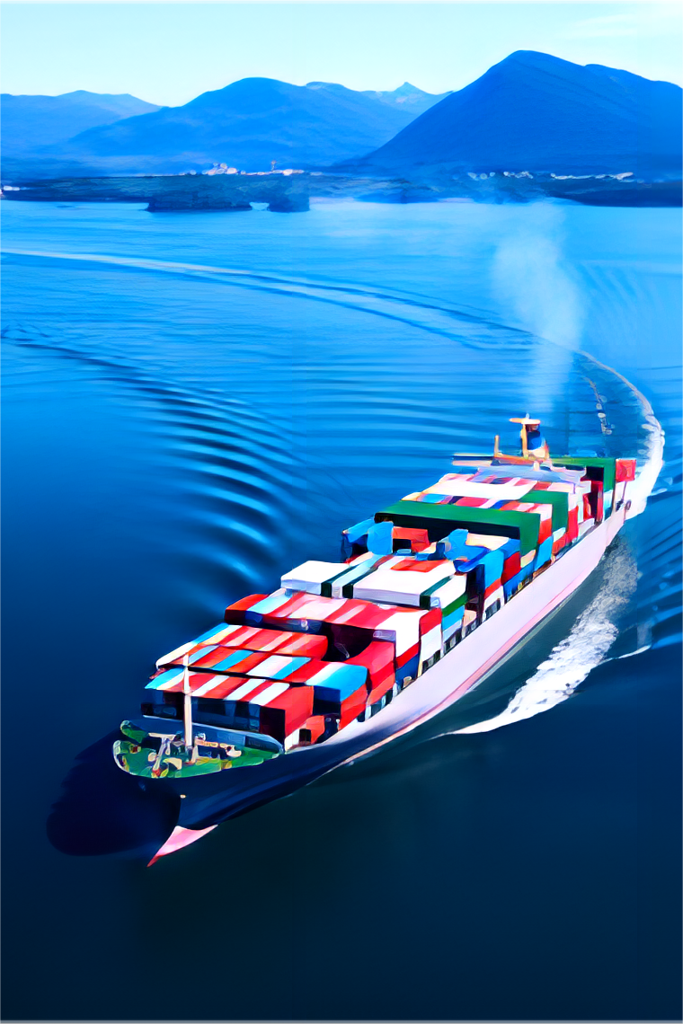 Global shipping network map highlighting China to Europe routes
