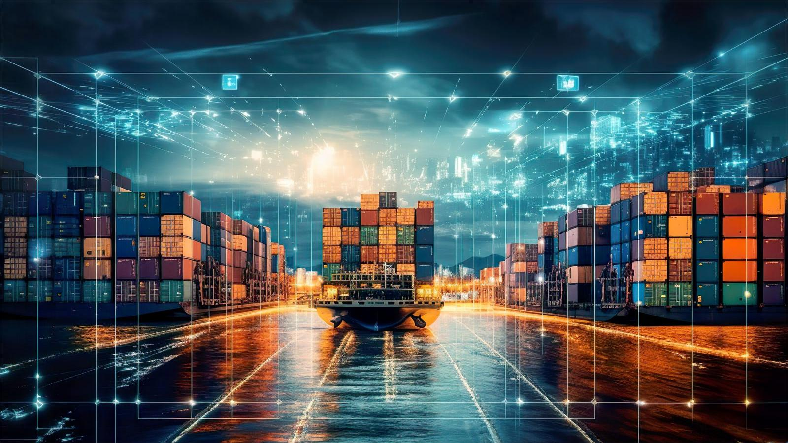 Customs documentation and logistics paperwork for international trade