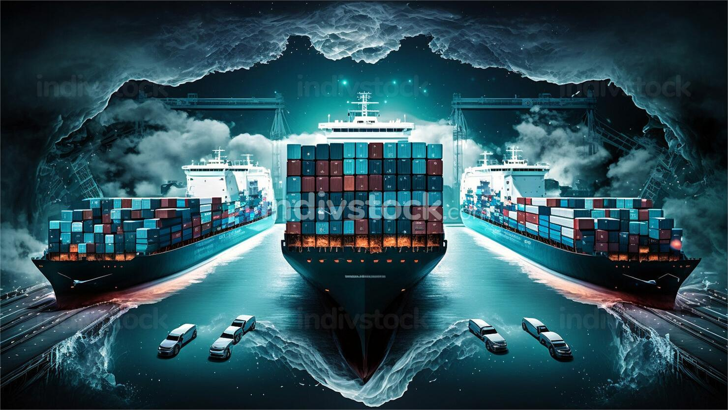 Modern logistics warehouse in China showing cargo consolidation process