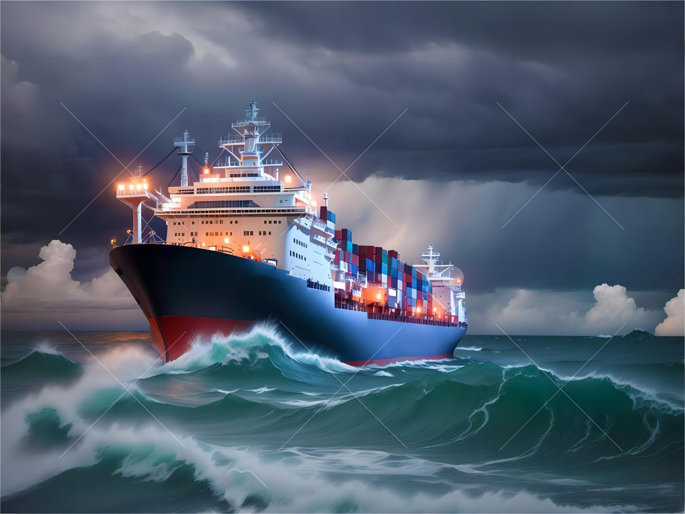 Logistics worker managing international cargo shipping documentation
