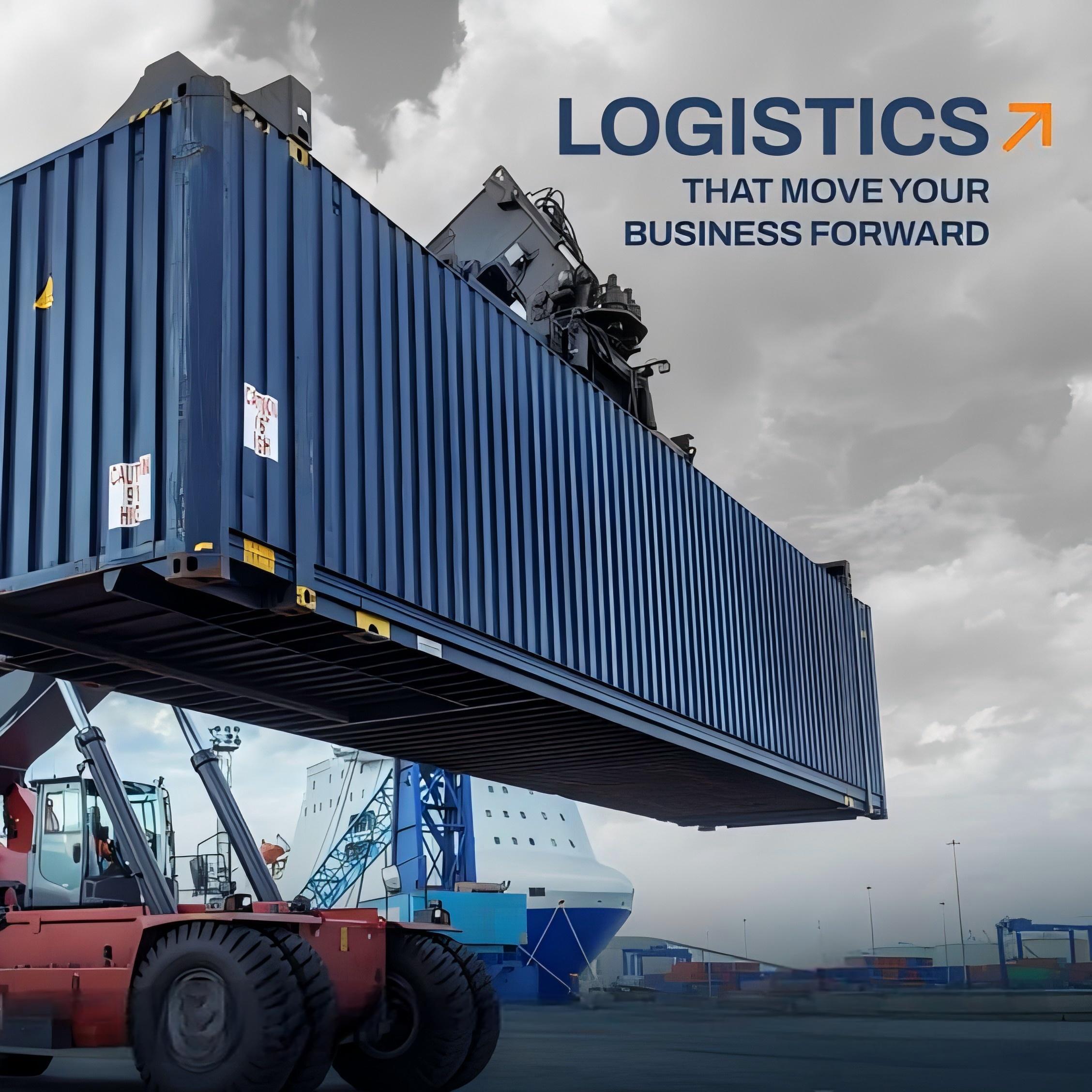 Consolidated cargo being loaded into a shipping container in a Chinese port