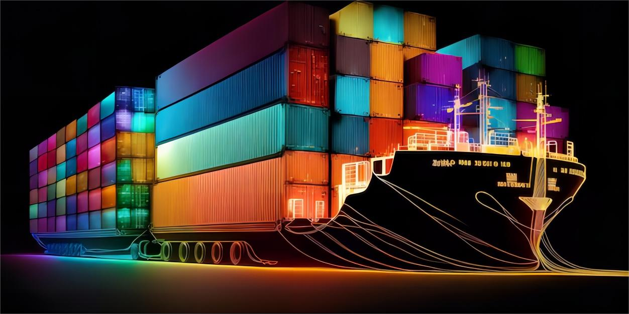 Container ship arriving at a major US port