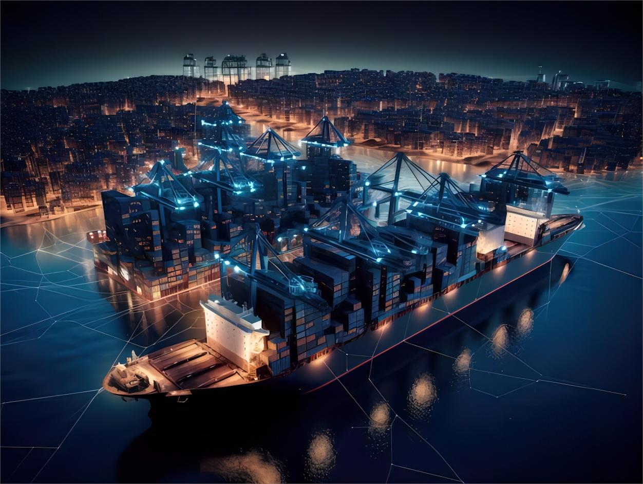 Logistics network visualization for global freight