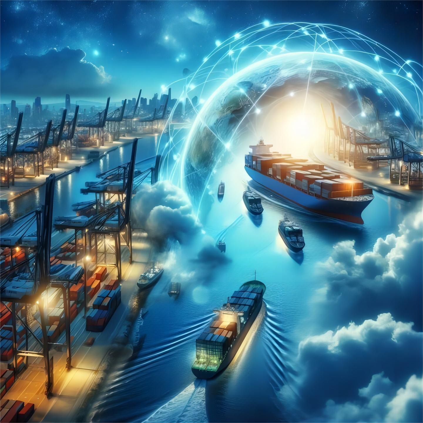 Logistics professional coordinating global freight shipments