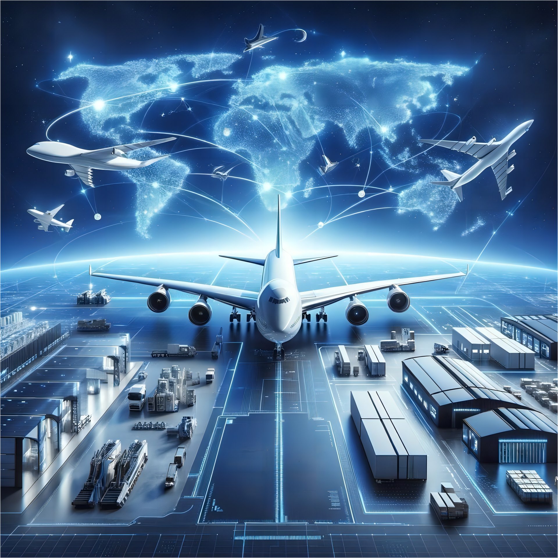 Global logistics supply chain visualization
