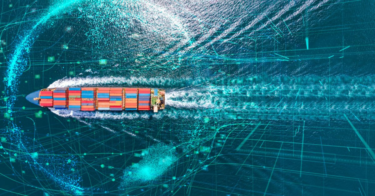 Shipping containers being loaded at a busy Chinese port